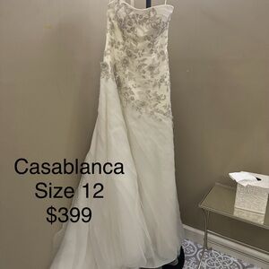 New, off the rack, Casablanca wedding dress